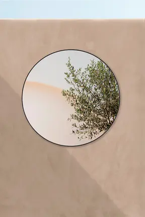 Hoop Outdoor Black L by Deknudt Mirrors