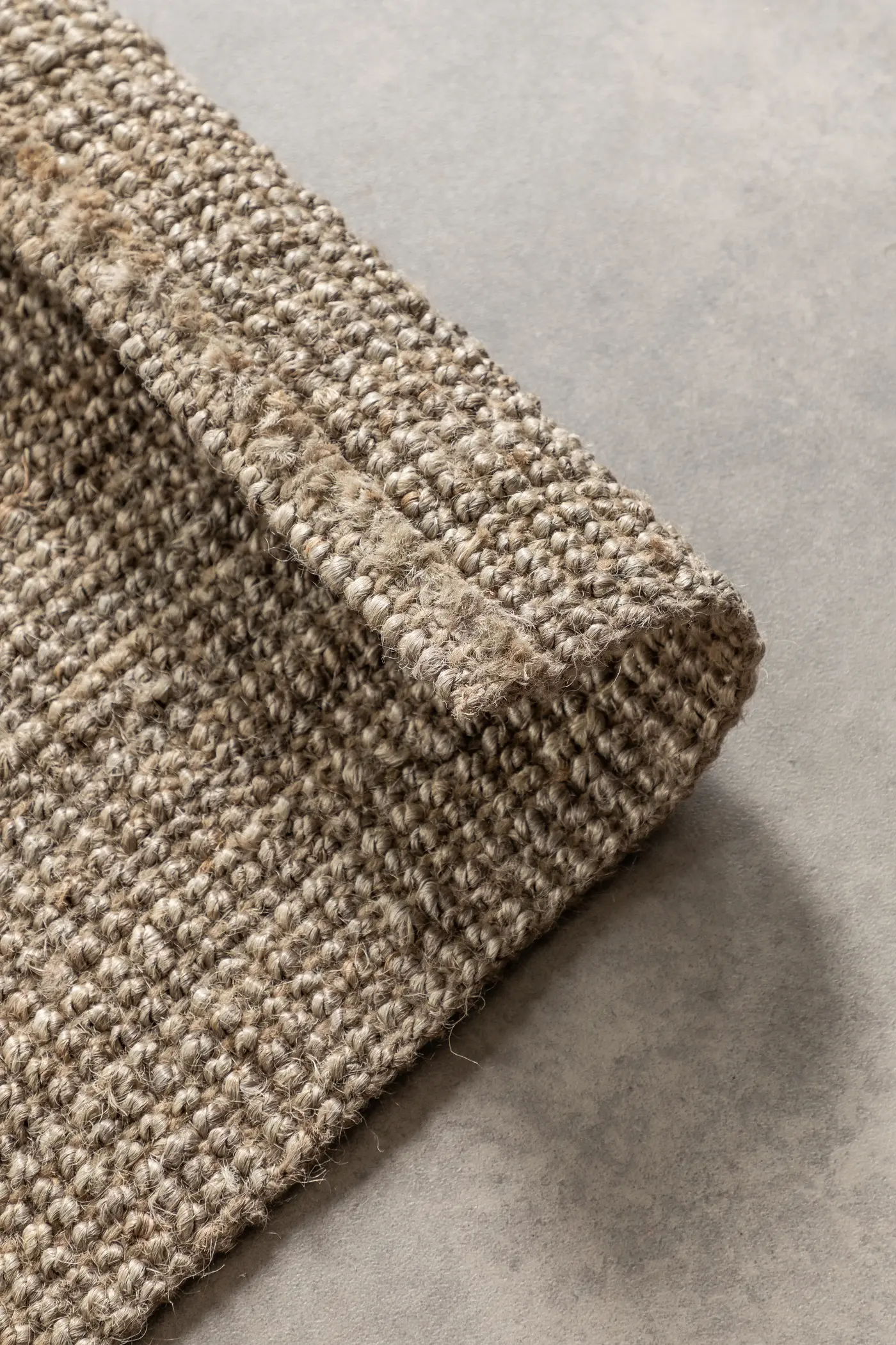 Hanse Home Bouclé Jute Teppich Jaipur Natur Graubraun – Ansicht 2