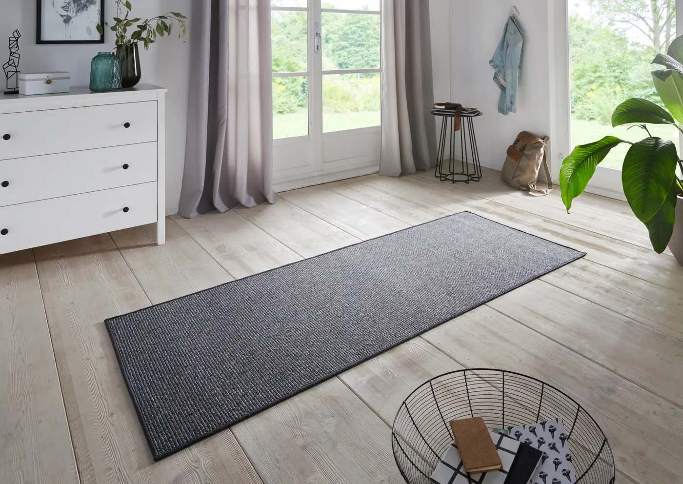 Hanse Home Schlingen Läufer Bouclé Anthrazit – Ansicht 2