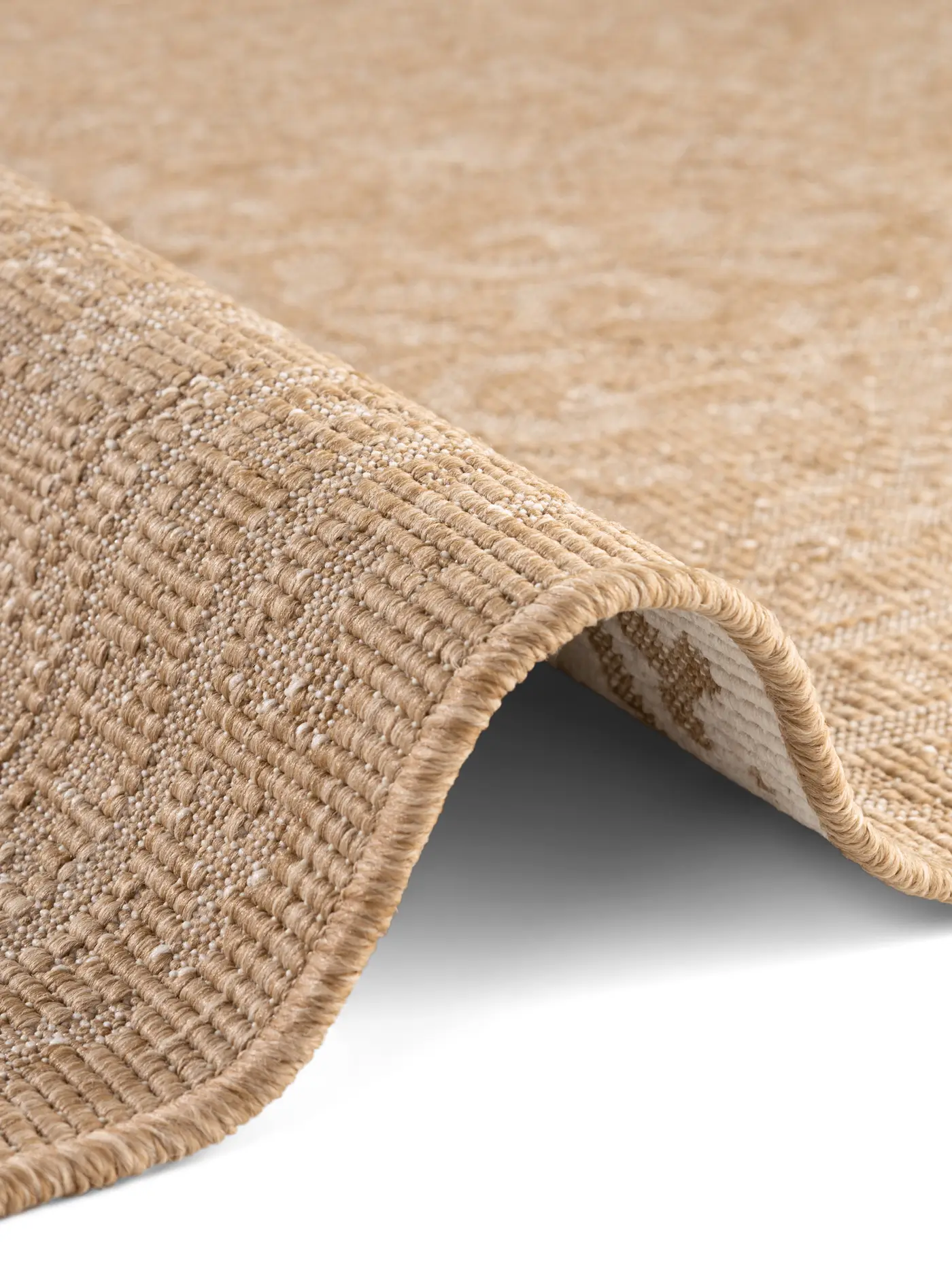 Hanse Home Duet In- & Outdoor Wendeteppich Rosel Jute Weiß – Ansicht 3
