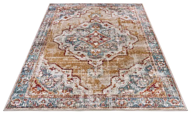 Hanse Home Luxor Kurzflor Teppich Strozzi Beige Blau