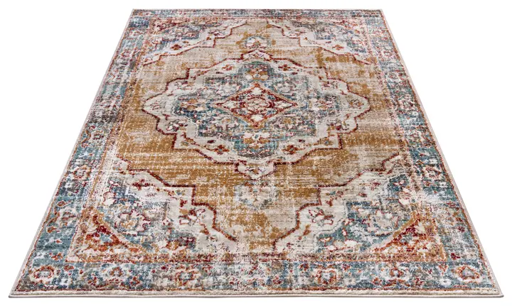 Hanse Home Luxor Kurzflor Teppich Strozzi Beige Blau
