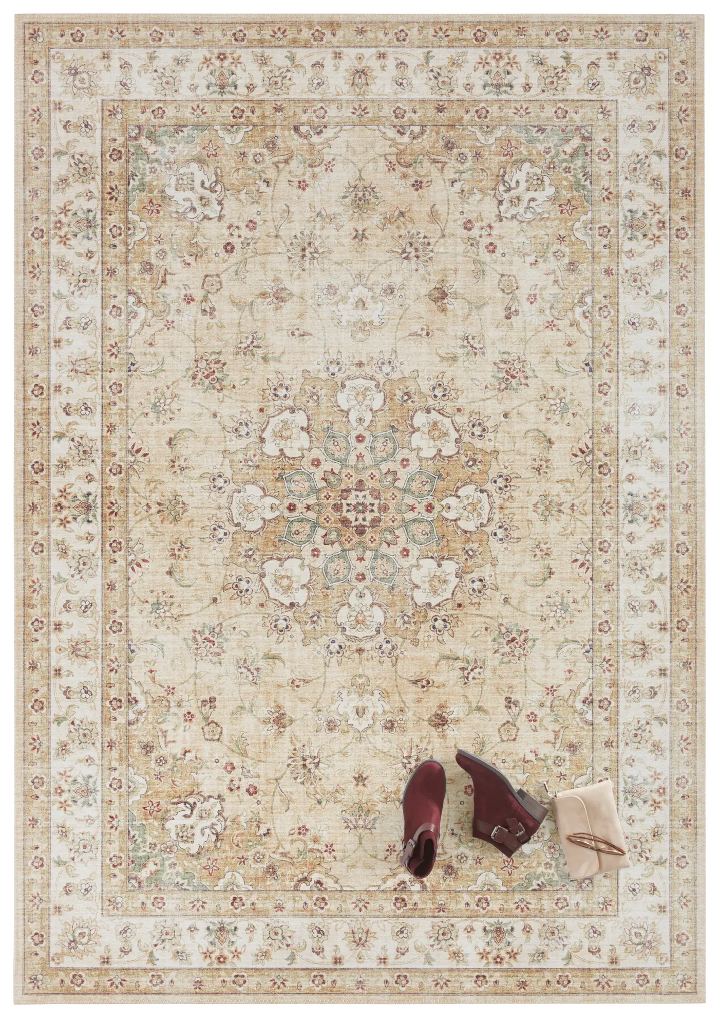 Elle Decortion Imagination Designteppich Nain Gold Gelb – Ansicht 2
