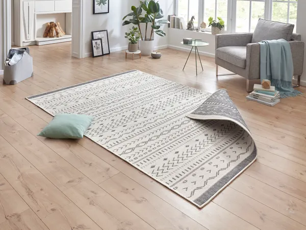 Hanse Home Twin Supreme In- & Outdoor Wendeteppich Kuba Grau Creme