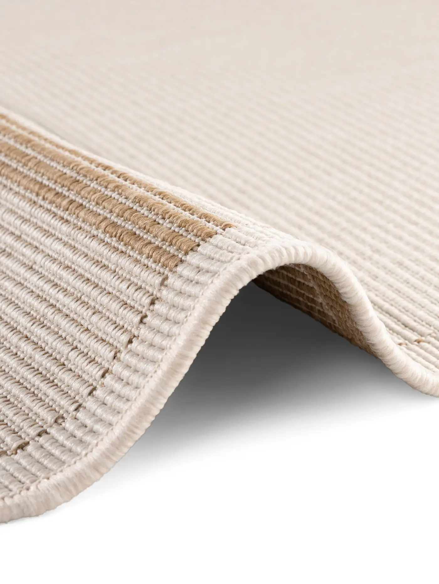 Hanse Home Duet In- & Outdoor Wendeteppich Bowen Jute Weiß – Ansicht 3