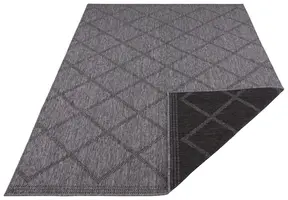 Hanse Home Twin Supreme In- & Outdoor Wendeteppich Corsica Schwarz Anthrazit