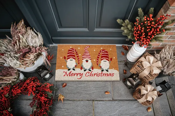 Hanse Home Mix Mats Fußmatte Kokos Gnomes Merry Christmas