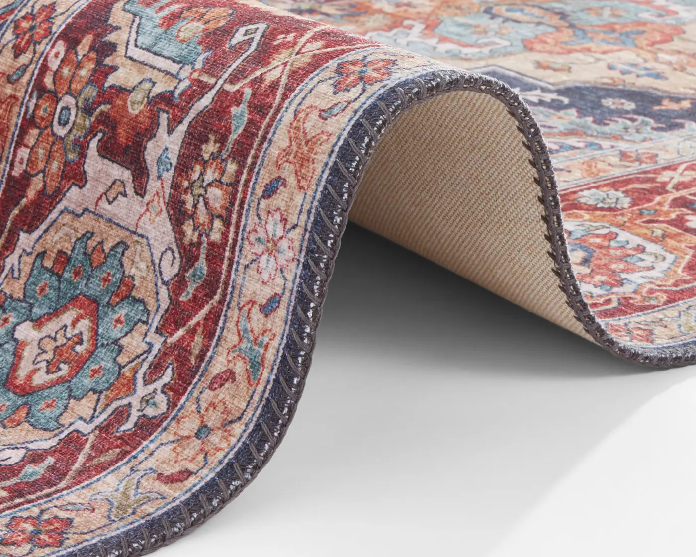 Hanse Home Asmar Kurzflor Teppich Sylla Indigoblau – Ansicht 3