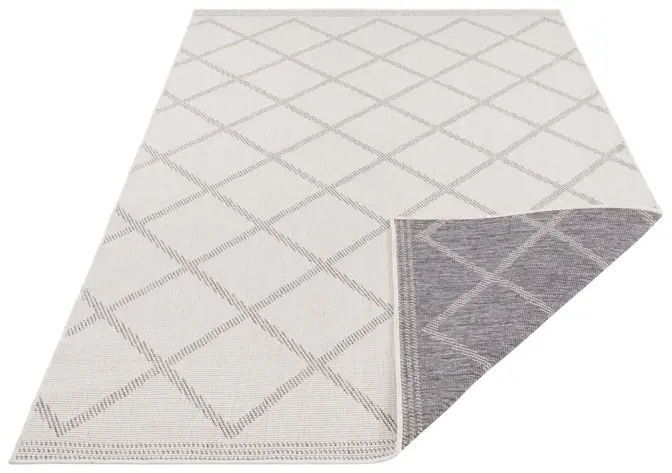 Hanse Home Twin Supreme In- & Outdoor Wendeteppich Corsica Grau Creme