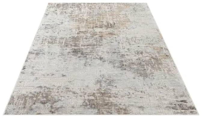 Elle Decoration Maywand Kurzflorteppich Chameis Beige Kupfer