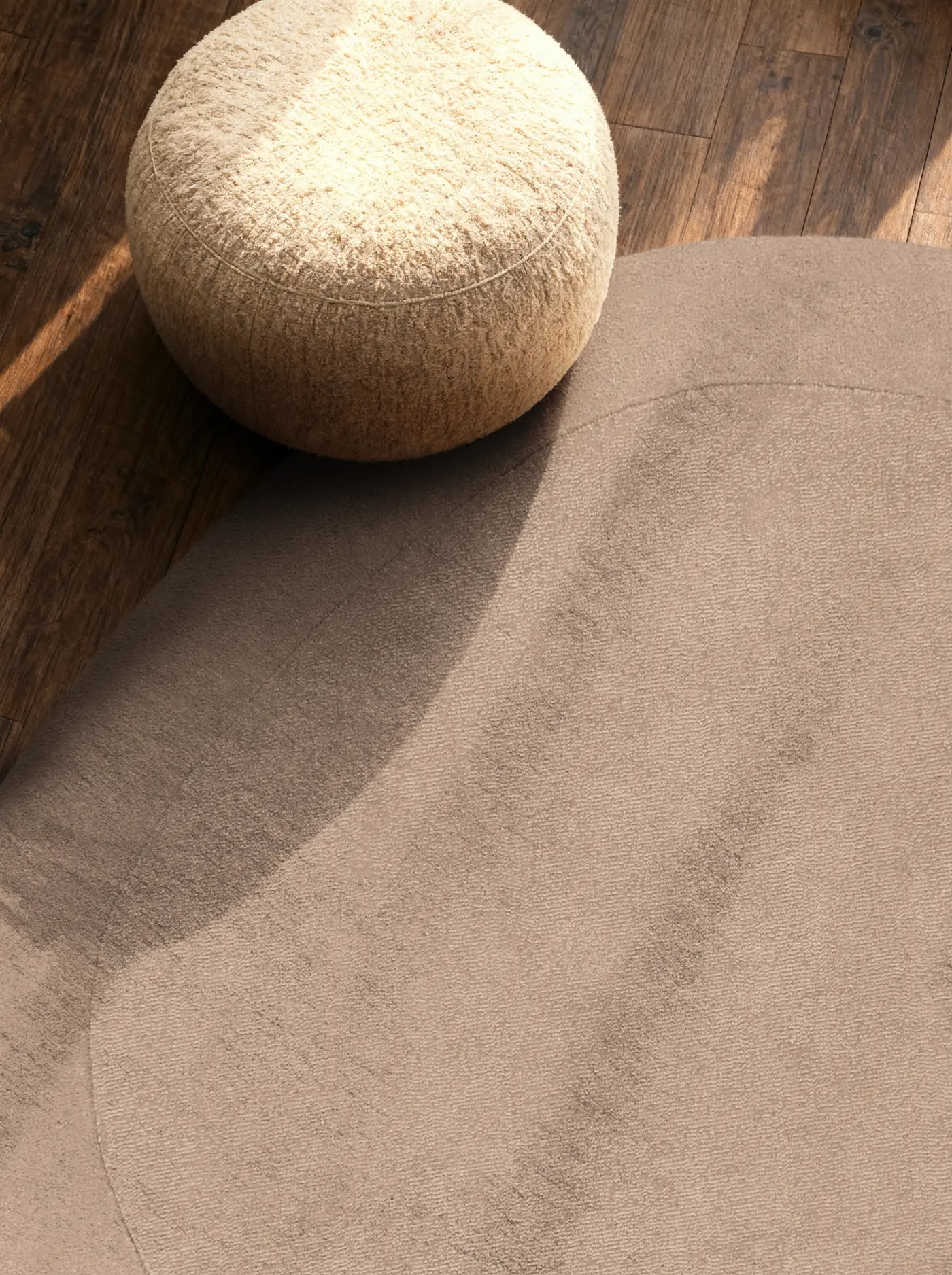 Villeroy & Boch 1812 Wollteppich Organic Round Kari Natur Beige – Ansicht 3