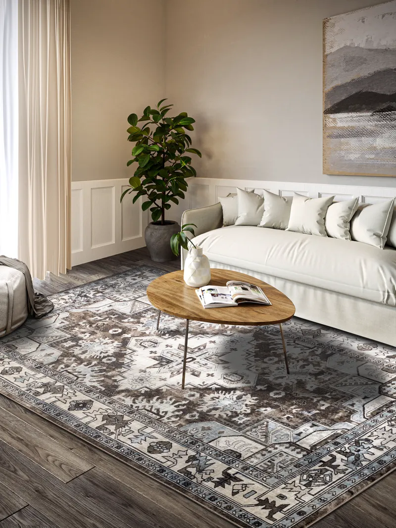 Villeroy & Boch 1869 Kurz Stapel Teppich Henry Braun Creme