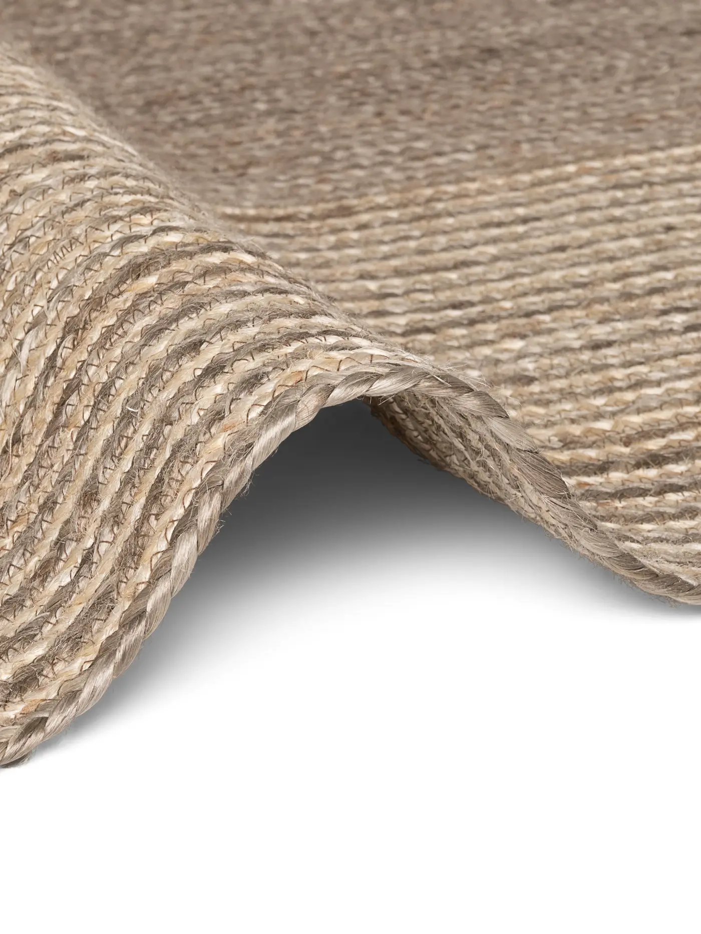 Hanse Home Juno Jute Teppich Juno Line Natur Weiß Braun – Ansicht 3
