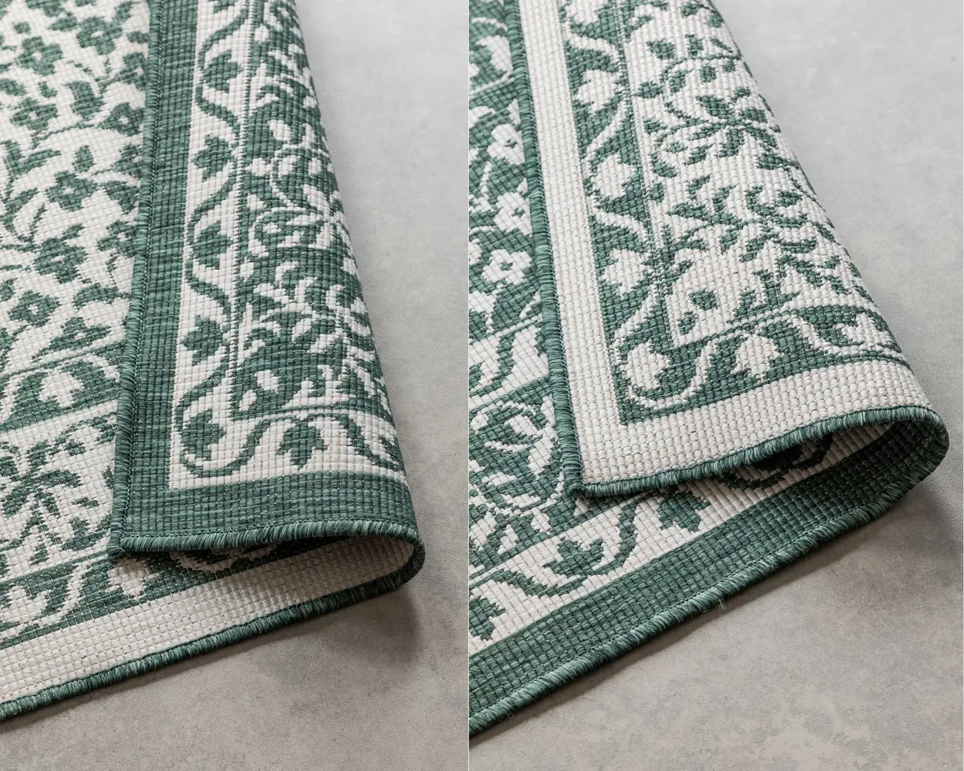 Elle Decoration Gemini In- und Outdoor Wendeteppich Meekly Grün – Ansicht 3