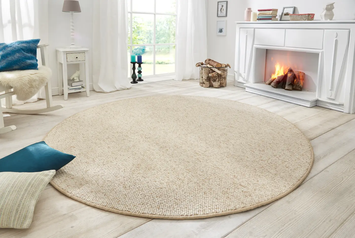 Hanse Home Wolly Woll-Optik Teppich Wolly Creme – Ansicht 2