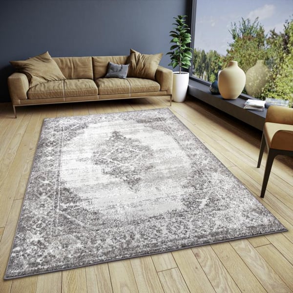 Hanse Startseite Shine Gestaltung Teppichboden Retro Creme Schwarz