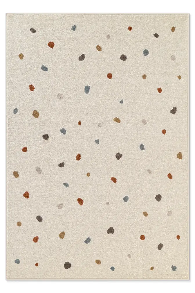 Hanse Home Adventures Kinderteppich Funny Dots Creme Multifarben