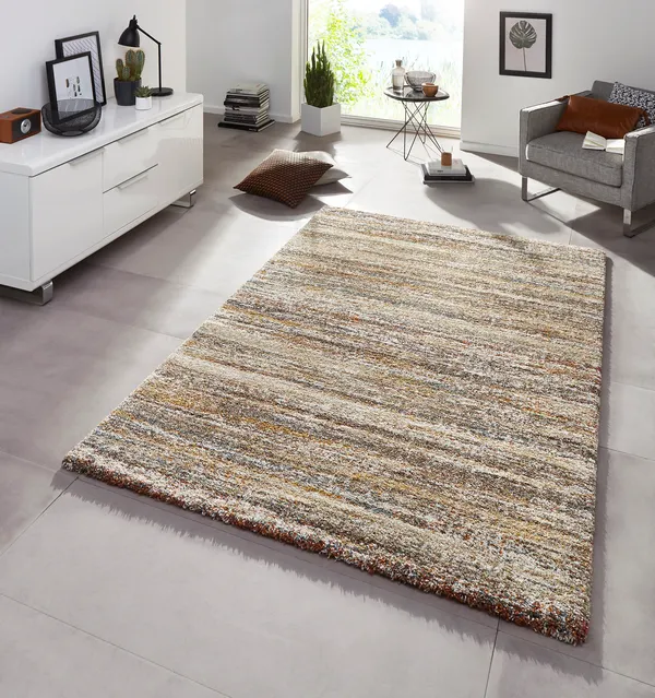 Hanse Home Chloe Hochflor Teppich Chloe Braun Meliert