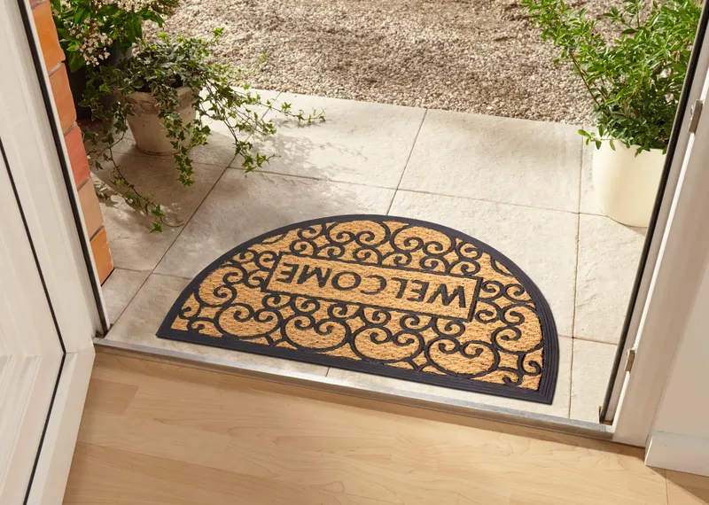 Hanse Home Mix Mats Gummi Kokos Fußmatte Welcome