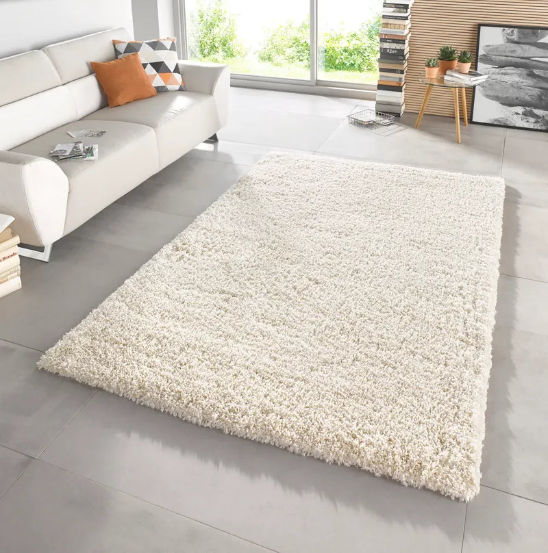 Hanse Home Venice Hochflor Teppich Venice Creme Meliert