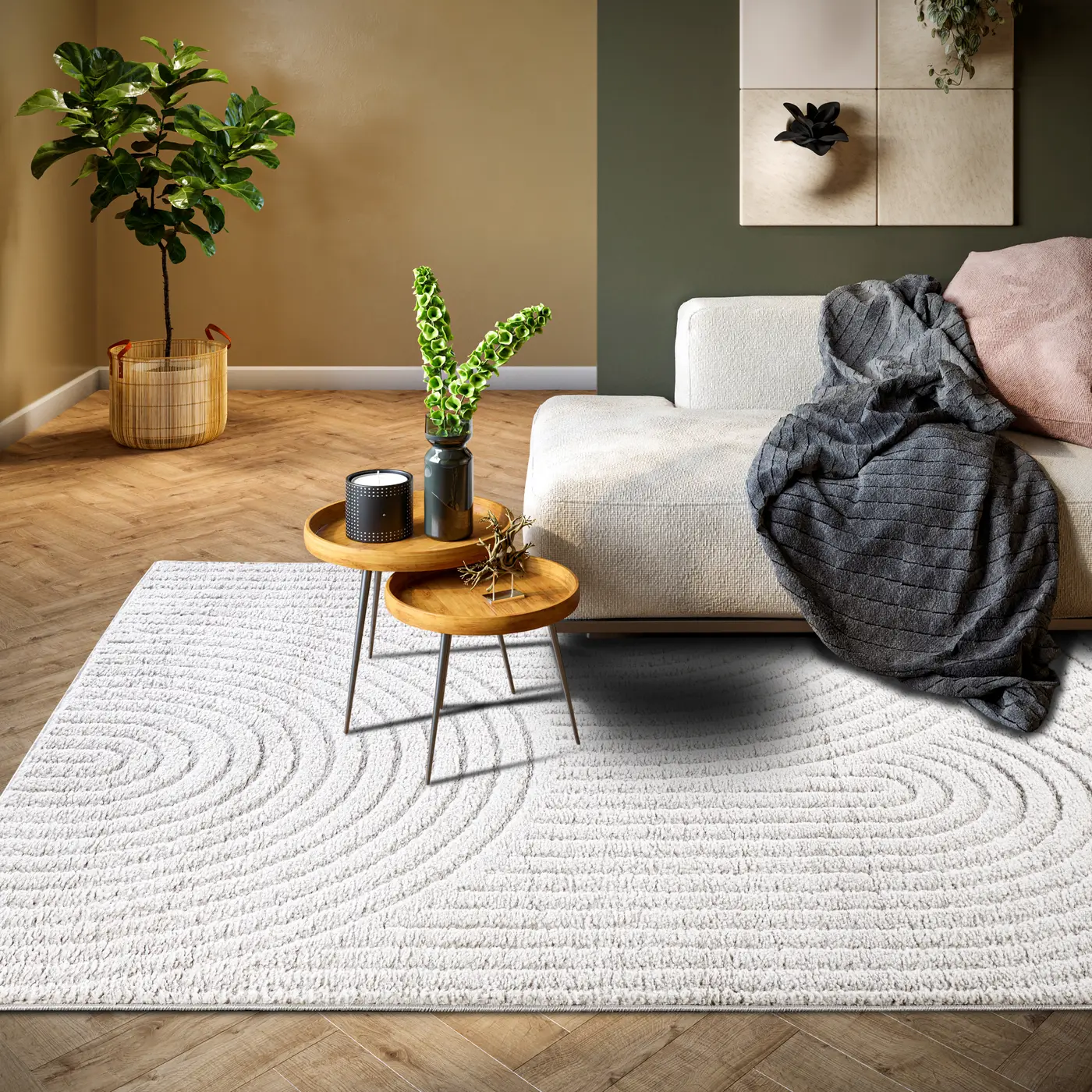Elle Decoration New York Design Teppich Panglao Weiß – Ansicht 2