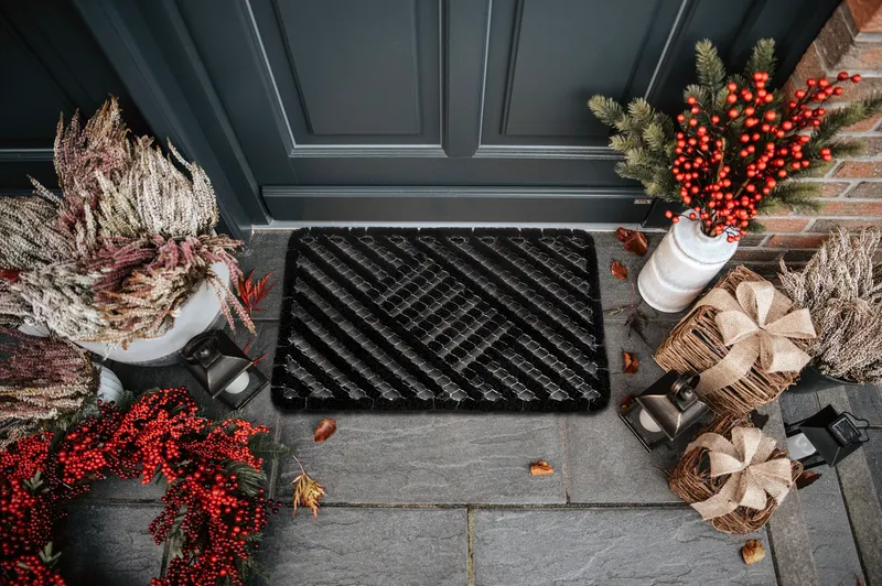 Hanse Home Mix Mats Fußmatte Kokos Grid Brushes Schwarz