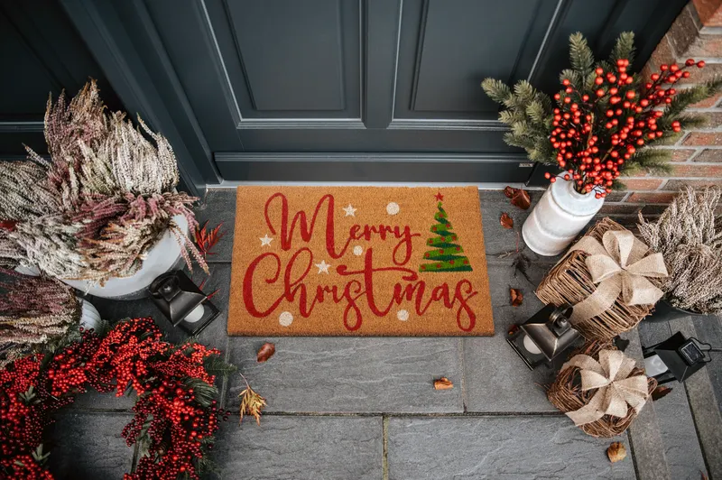 Hanse Home Mix Mats Fußmatte Kokos Merry Christmas Tree