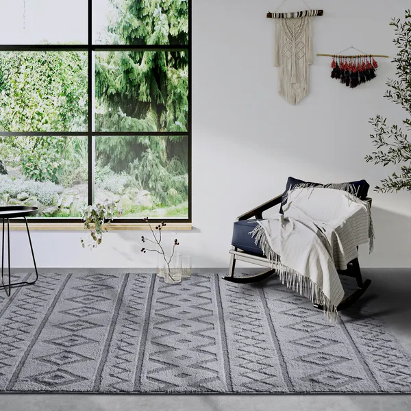 Sie Dekoration Galerie Hoch Stapel Teppichboden Wanderschaft Licht Grau