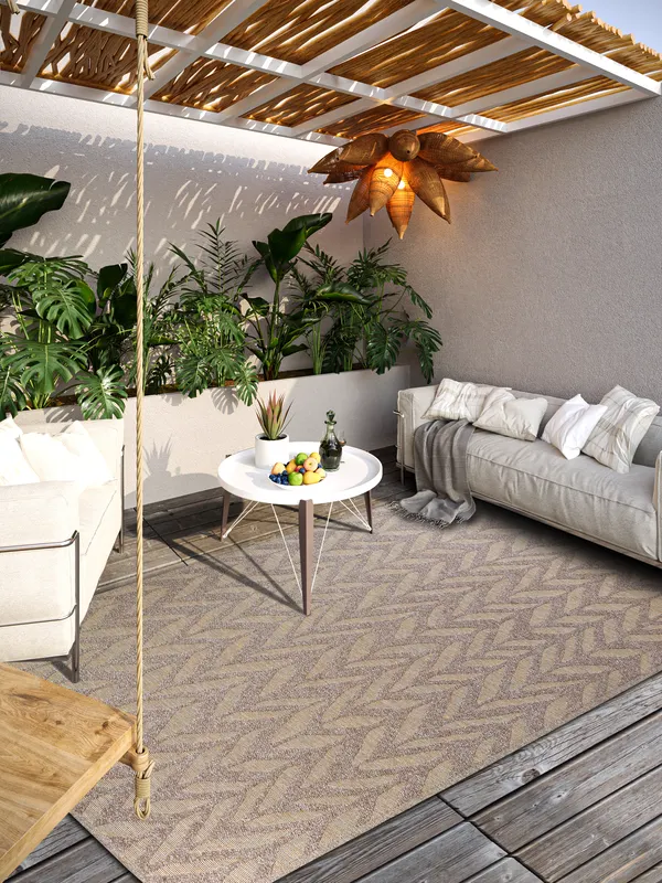Villeroy & Boch 1883 In- & Outdoor Teppich Georgette Natur Beige