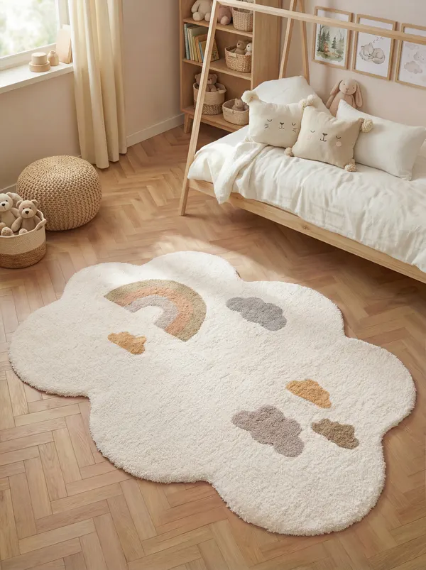 Hanse Home Snuggle Kinderteppich Willy Creme Multifarben