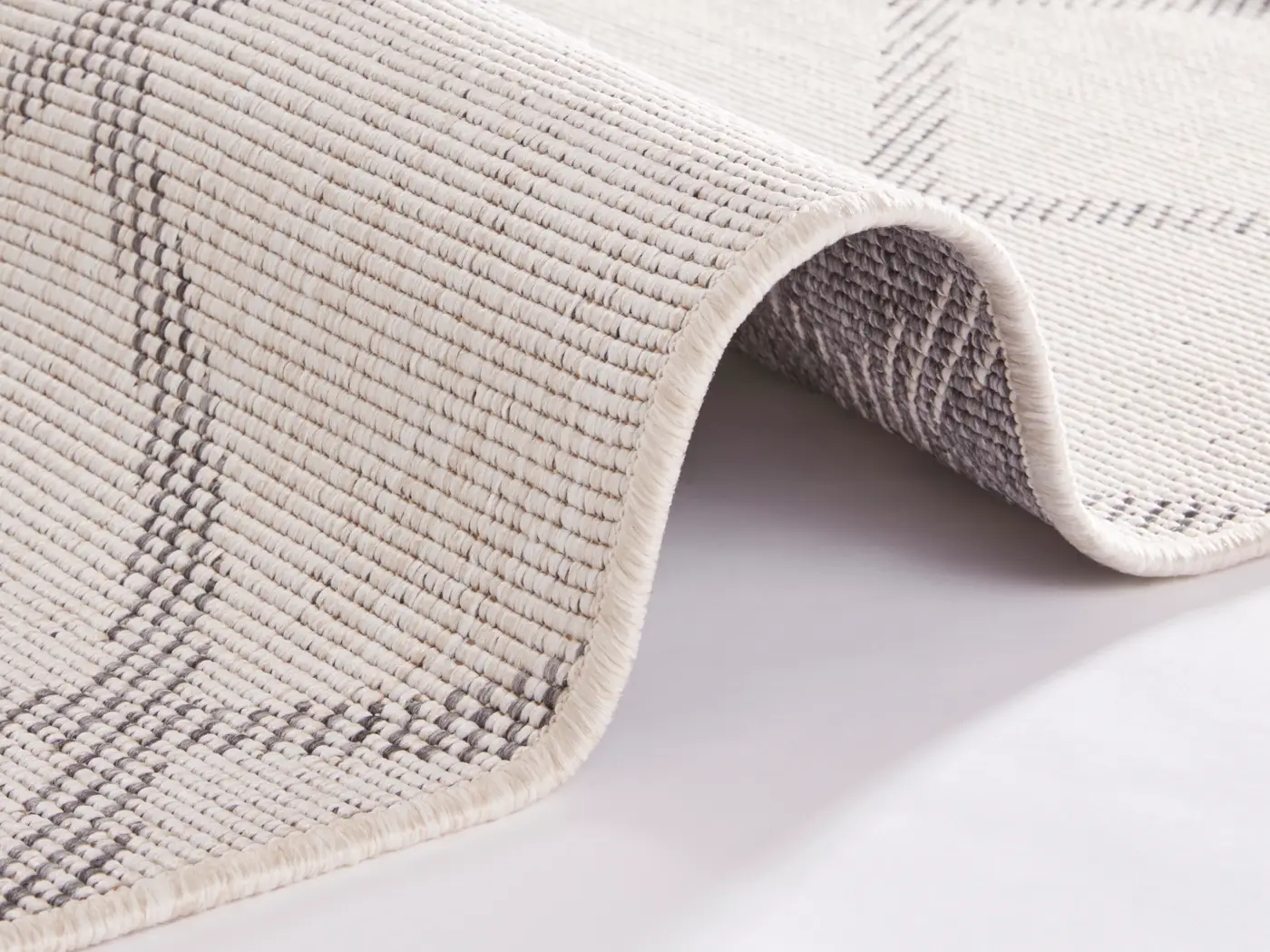 Hanse Home Twin Supreme In- & Outdoor Wendeteppich Corsica Grau Creme – Ansicht 3