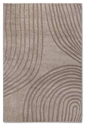 Elle Decoration Gallery Hochflor Teppich Pigment Beige