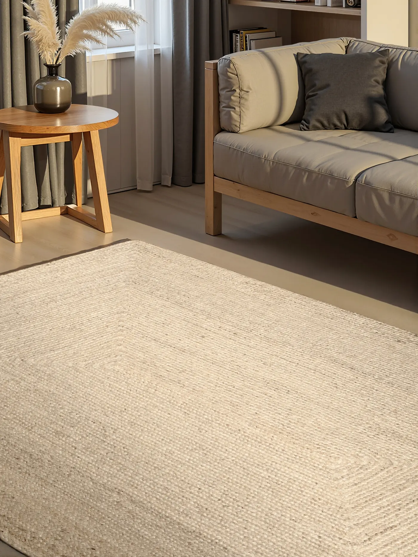 Hanse Home Juno Jute Teppich Juno Reinweiß – Ansicht 2