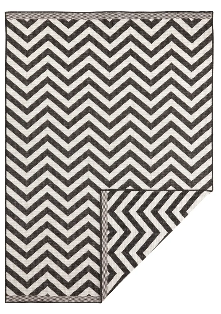 Hanse Home Twin Supreme In- & Outdoor Wendeteppich Palma Schwarz