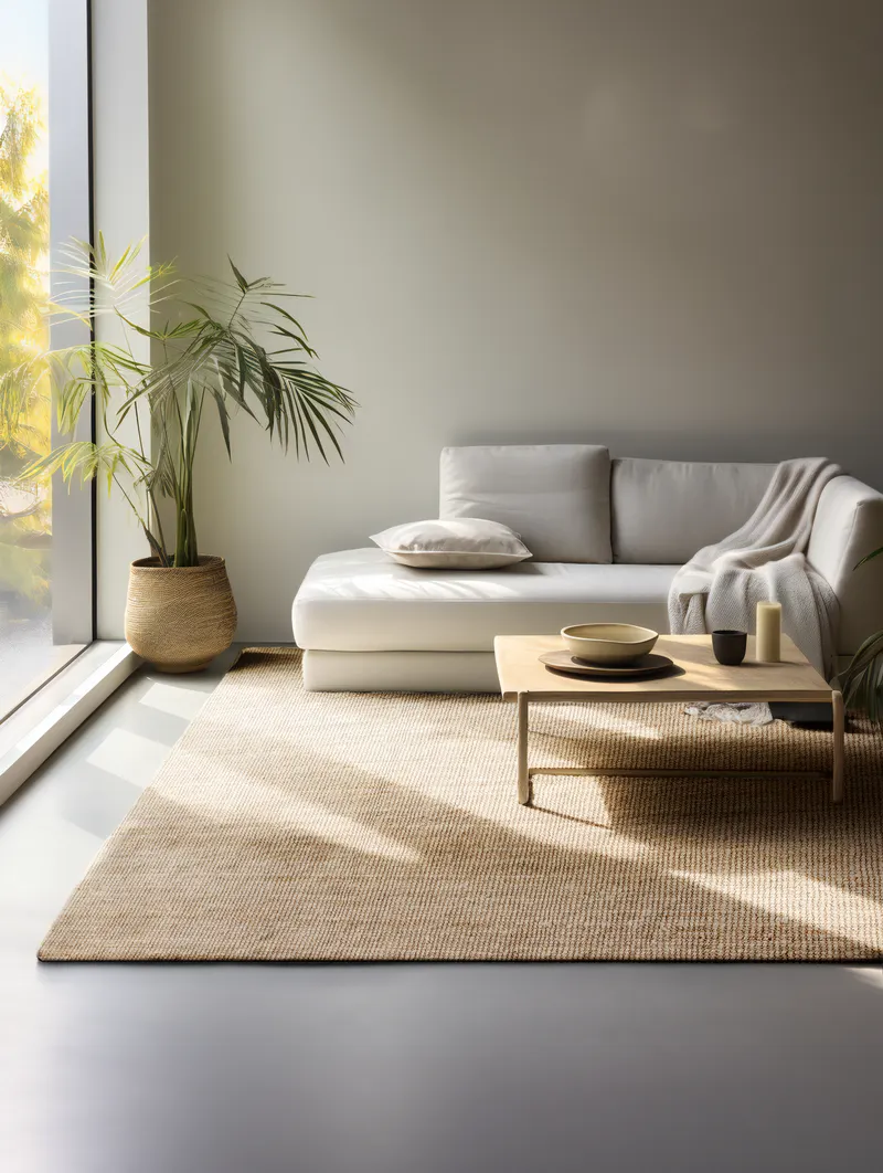 Hanse Home Bouclé Jute Teppich Jaipur Natur Gold