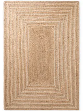 Hanse Home Juno Jute Teppich Juno Line Natur Weiß Gold