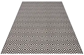 Hanse Home Meadow In- & Outdoorteppich Karo Schwarz