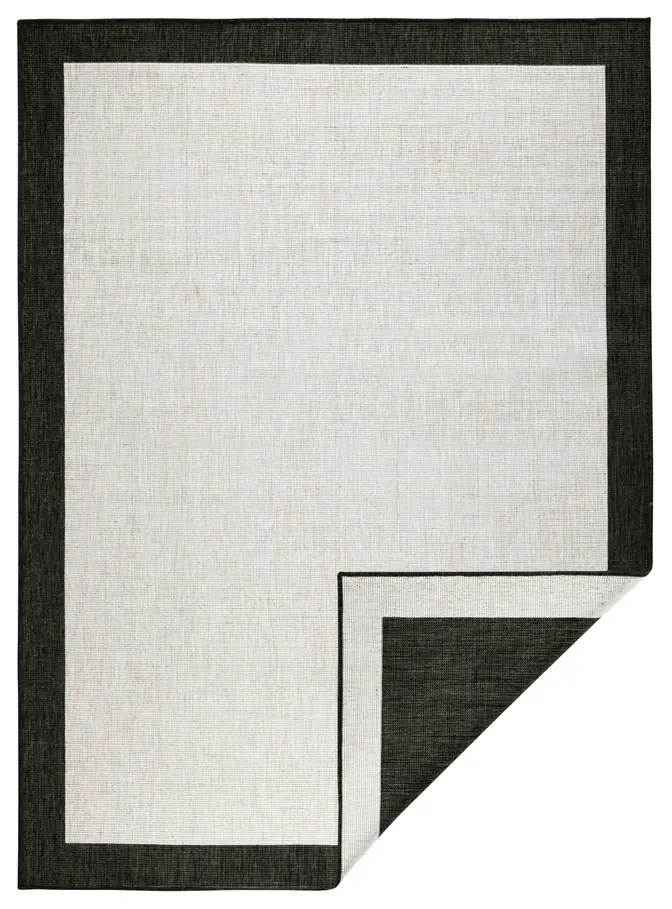 Hanse Home Twin Wendeteppiche In- & Outdoorteppich Panama Creme Schwarz