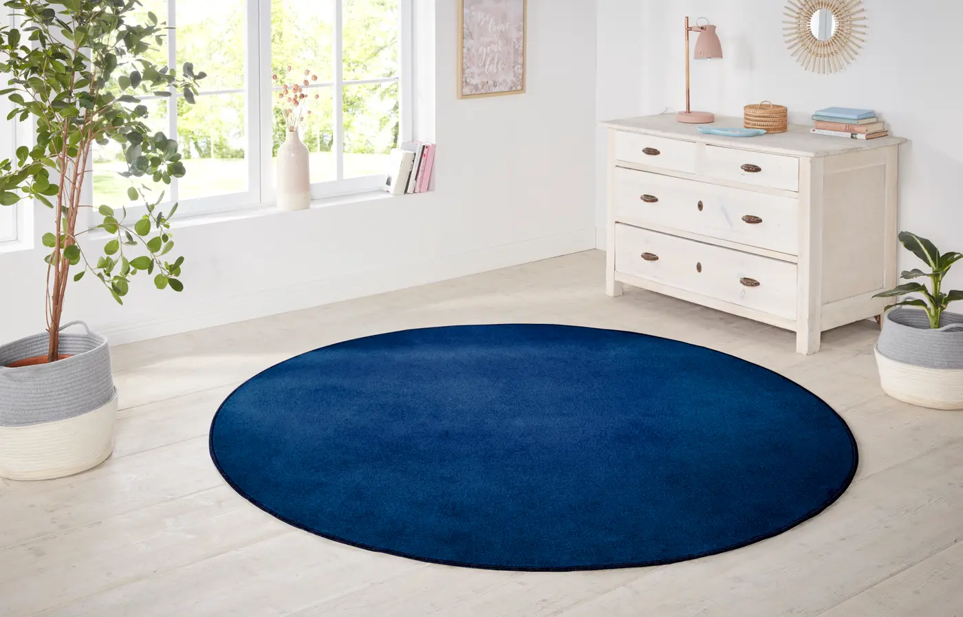 Hanse Home Nasty Teppich Rund Nasty Dunkelblau – Ansicht 2