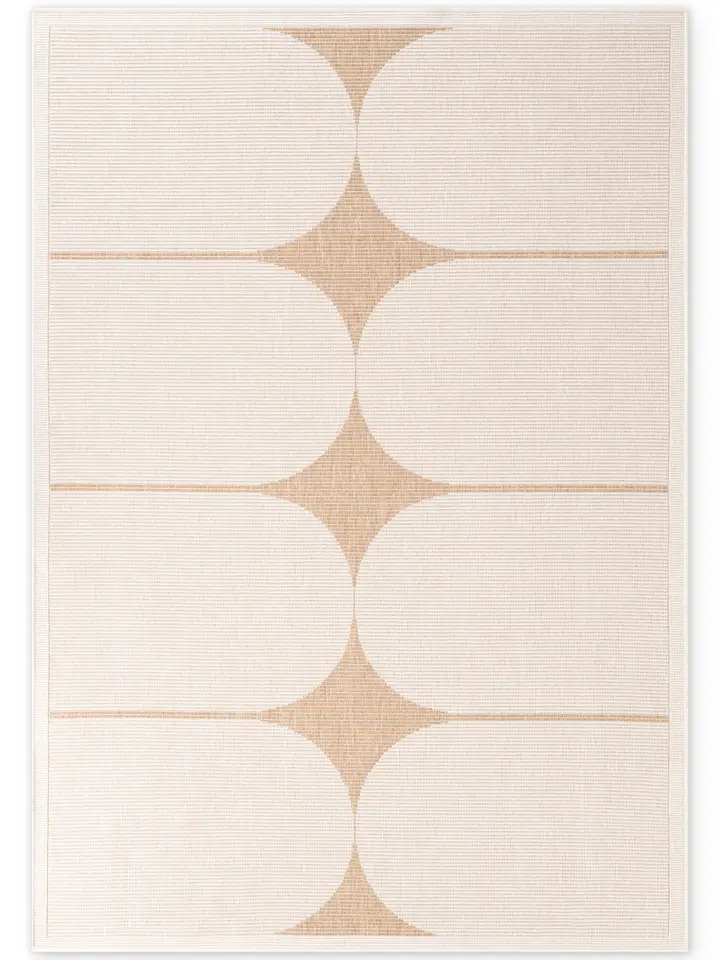 Hanse Home Duet In- & Outdoor Wendeteppich Bowen Jute Weiß