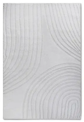 Elle Decoration Gallery Hochflor Teppich Pigment Cremeweiß