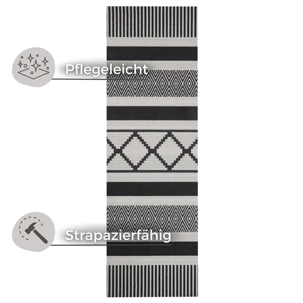 Hanse Home Cook & Clean Küchenläufer Urban Schwarz