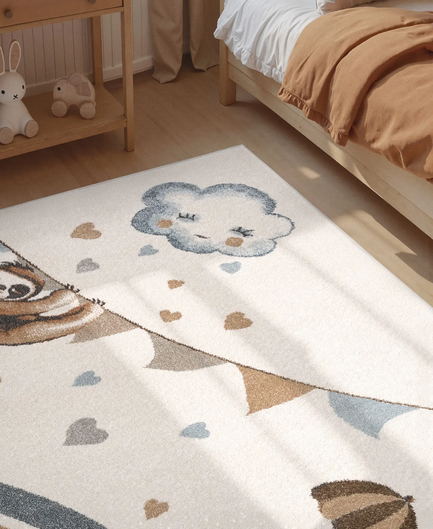 Villeroy & Boch Boho Kids Kinderteppich Walk like an Elephant Rainy Party Creme Mulitfarben – Ansicht 3