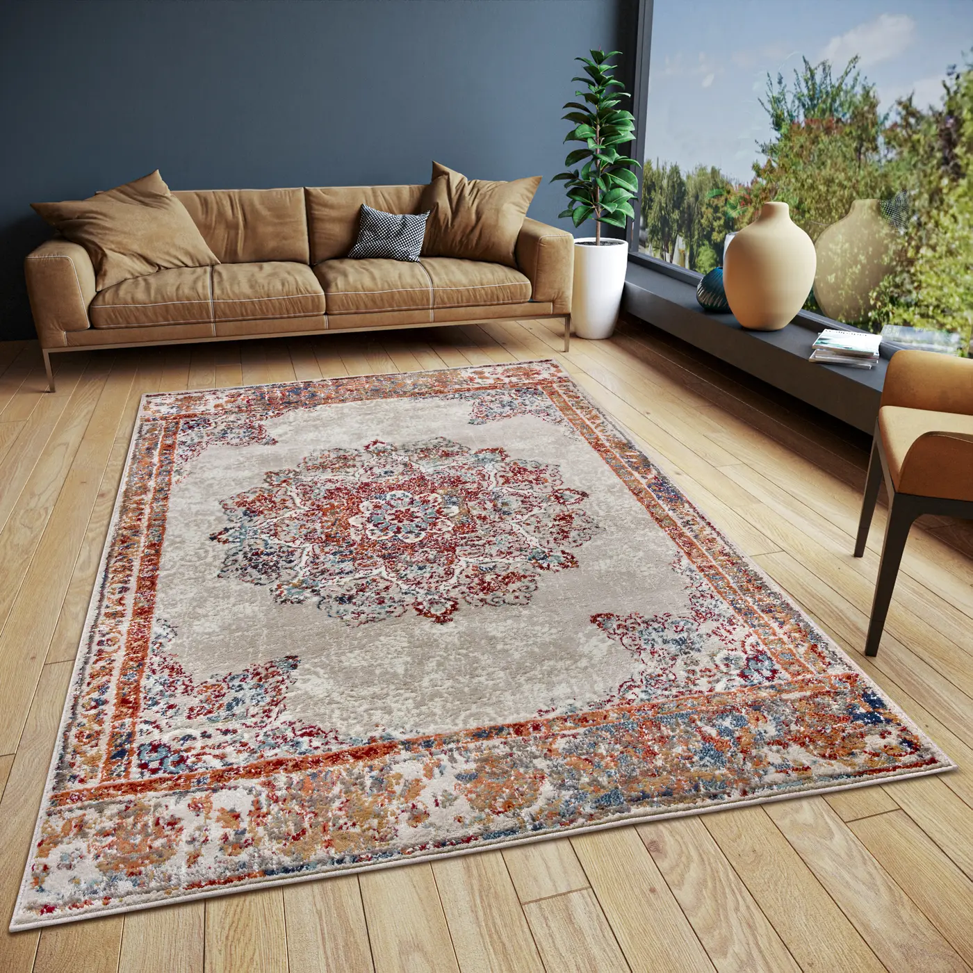 Hanse Home Orient Teppich Maderno Creme Multifarben – Ansicht 2