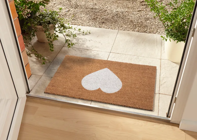 Hanse Home Mix Mats Fußmatte Kokos White Heart