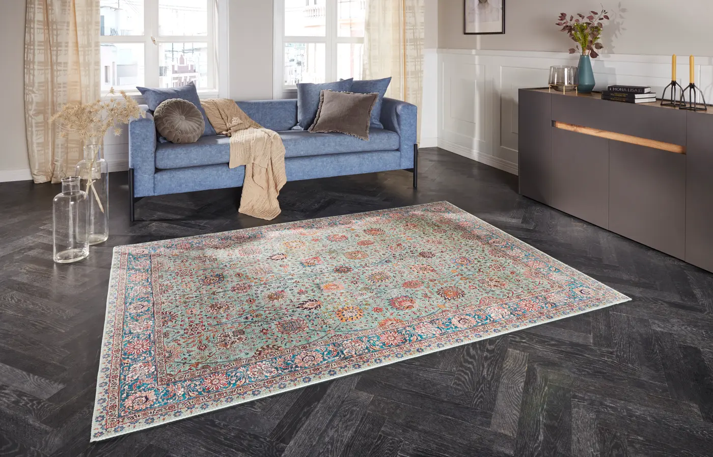 Elle Decortion Imagination Designteppich Mahal Jade – Ansicht 3