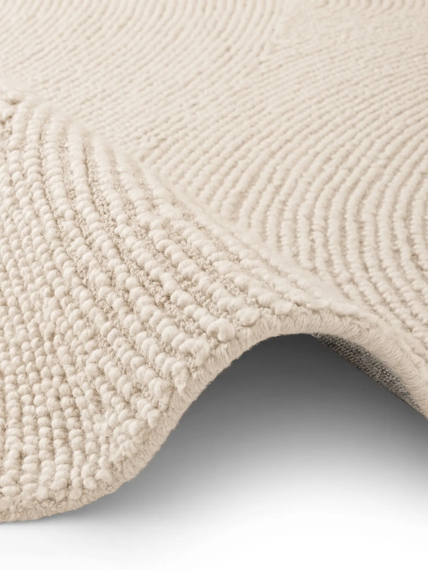 Hanse Home Calmio Wollteppich Calmio Natur Weiß – Ansicht 3