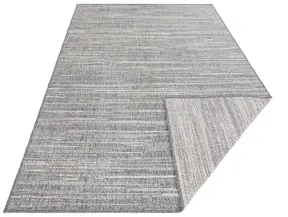 Elle Decoration Gemini In- & Outdoor Wendeteppich Mèlange Silber