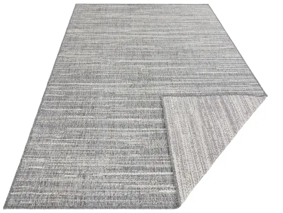Elle Decoration Gemini In- & Outdoor Wendeteppich Mèlange Silber