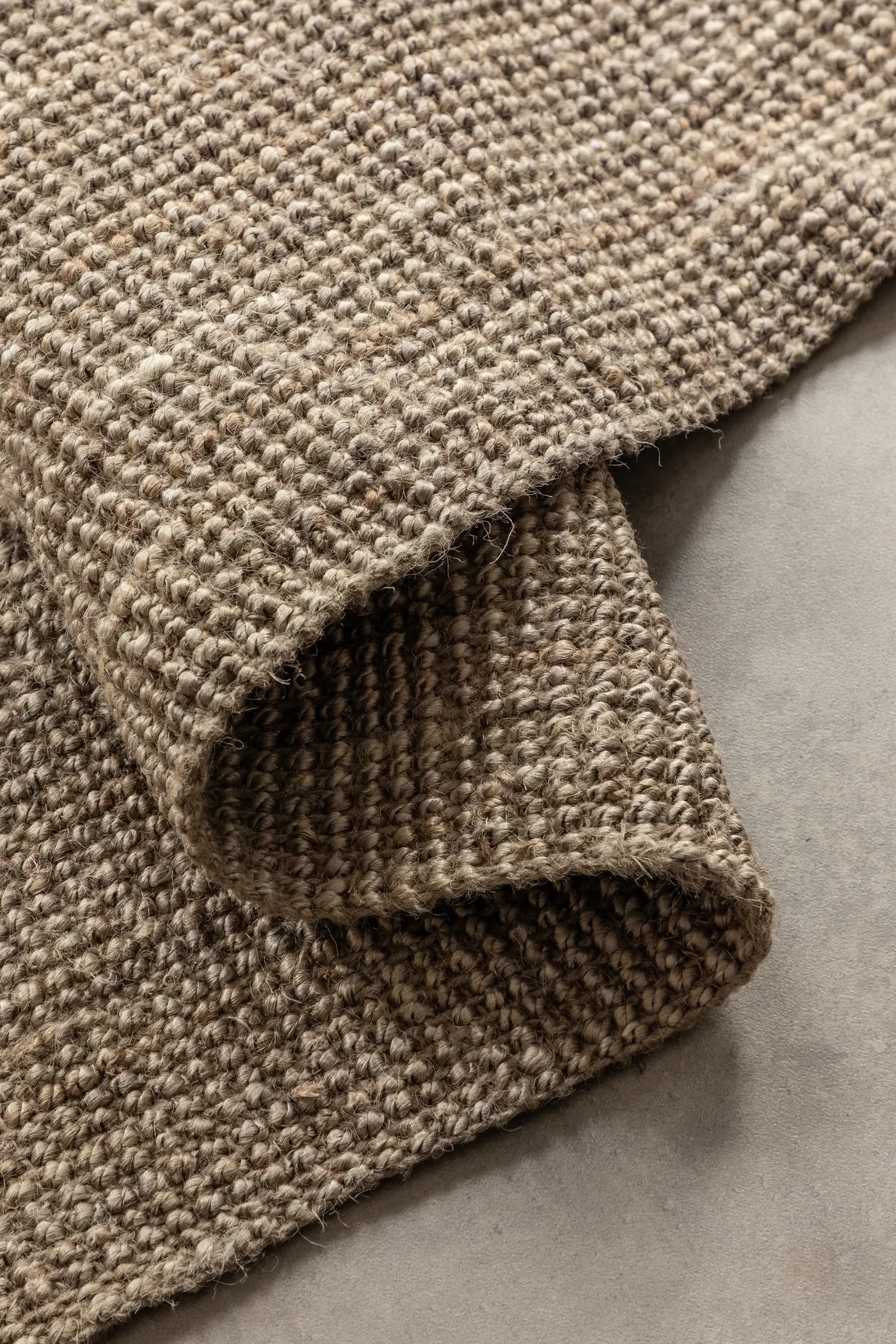 Hanse Home Bouclé Jute Teppich Jaipur Natur Graubraun – Ansicht 3